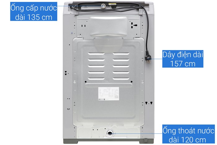 Máy giặt LG Inverter 8 kg T2108VSPM2 Màu Bạc