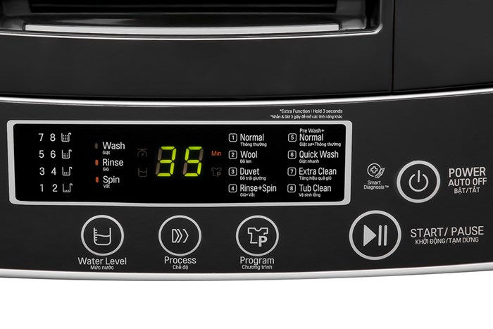 Máy giặt LG Inverter 8 kg T2108VSPM2 Màu Bạc