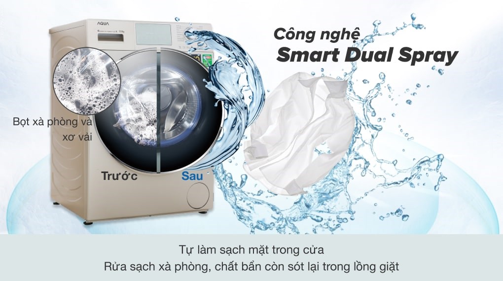 Máy giặt Aqua Inverter 10.5 kg AQD-D1050E N