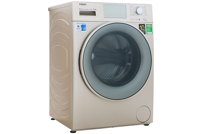 Máy giặt Aqua Inverter 10.5 kg AQD-D1050E N Màu Vàng đồng