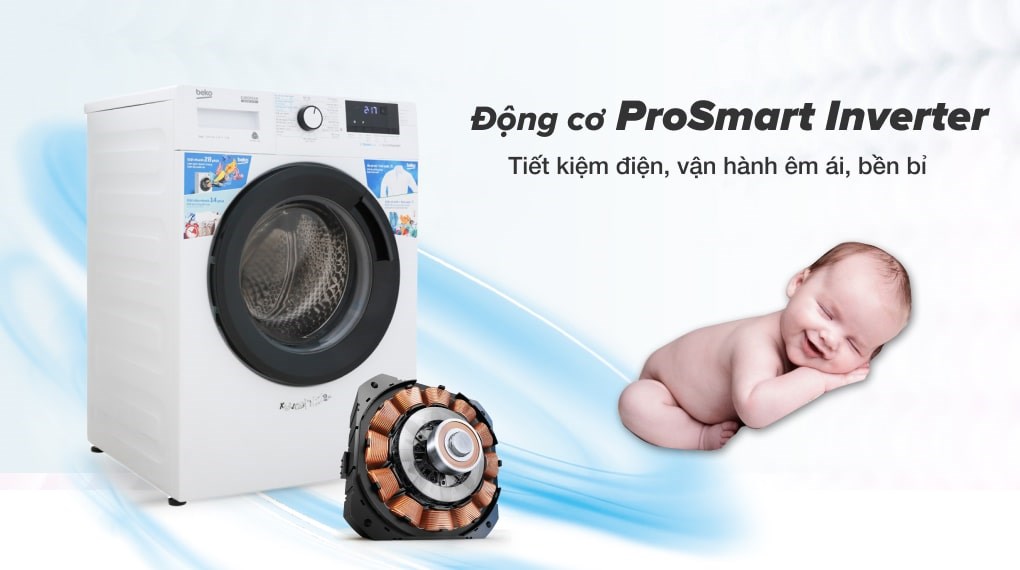 Máy giặt Beko Inverter 9 kg WCV9612XB0ST