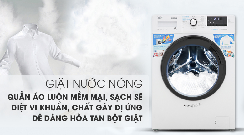 Máy giặt Beko Inverter 9 kg WCV9612XB0ST - 9