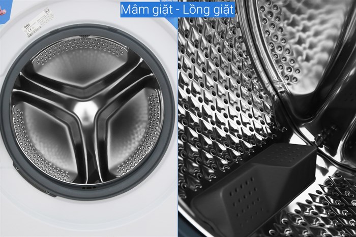 Máy giặt Beko Inverter 9 kg WCV9612XB0ST Màu Trắng