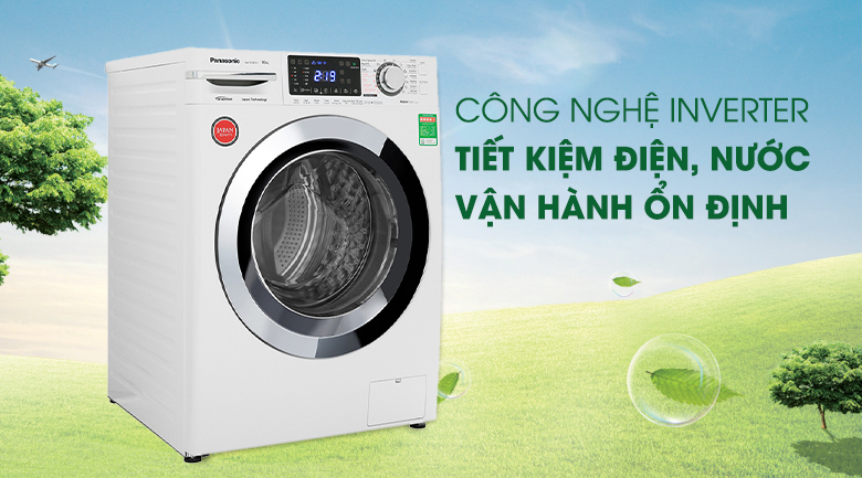 Máy giặt Panasonic Inverter 9 Kg NA-V90FG1WVT