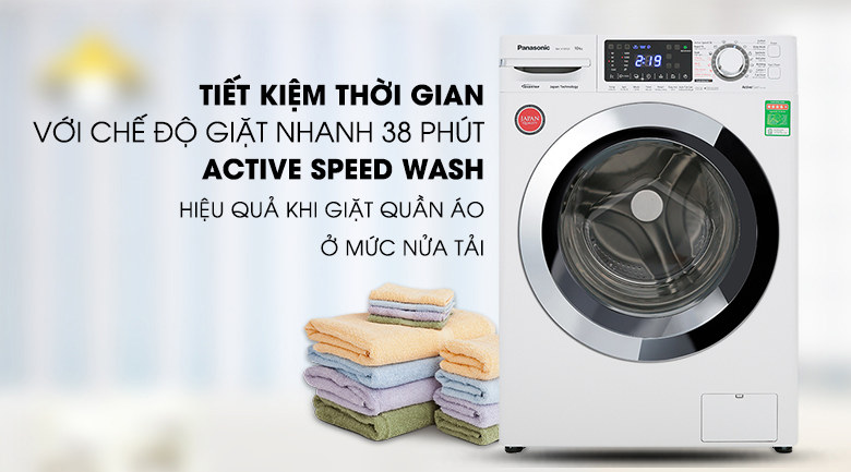 Máy giặt Panasonic Inverter 9 Kg NA-V90FG1WVT