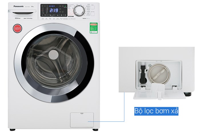 Máy giặt Panasonic Inverter 9 Kg NA-V90FG1WVT Màu Trắng