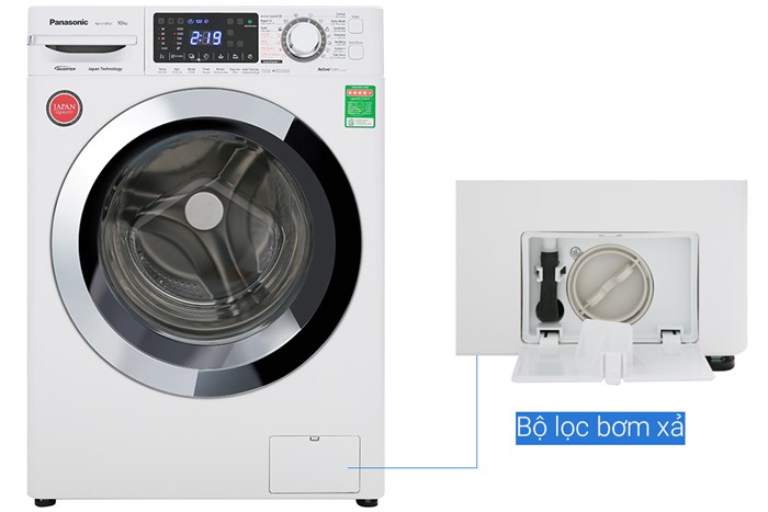 Máy giặt Panasonic Inverter 10 Kg NA-V10FG1WVT Màu Trắng