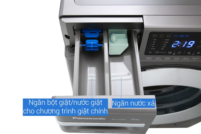Máy giặt Panasonic Inverter 10 Kg NA-V10FX1LVT Màu Xám