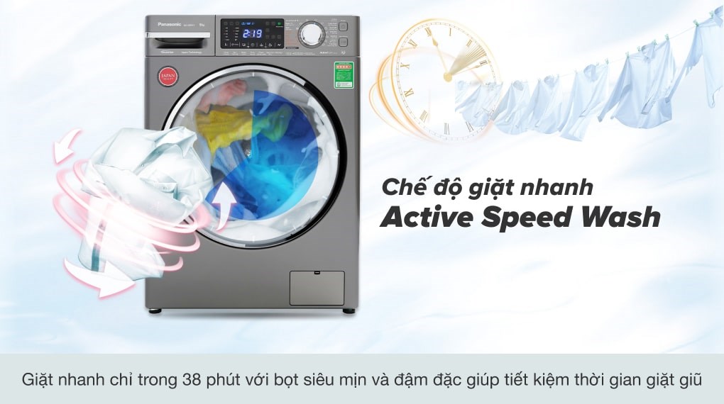 Máy giặt Panasonic Inverter 9 Kg NA-V90FX1LVT