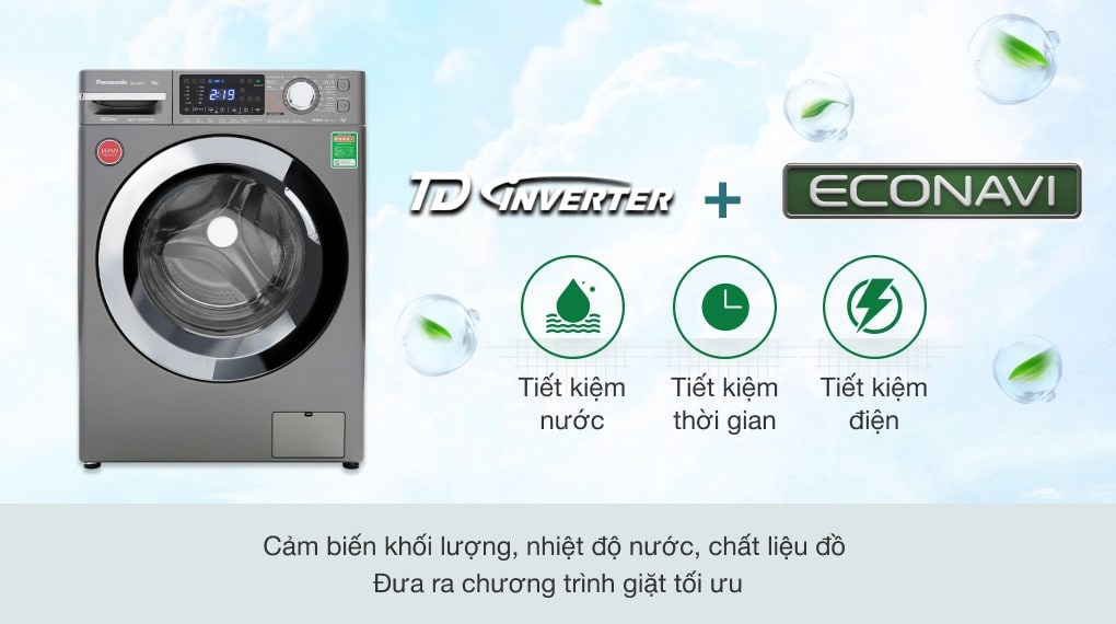 Máy giặt Panasonic Inverter 9 Kg NA-V90FX1LVT - 7