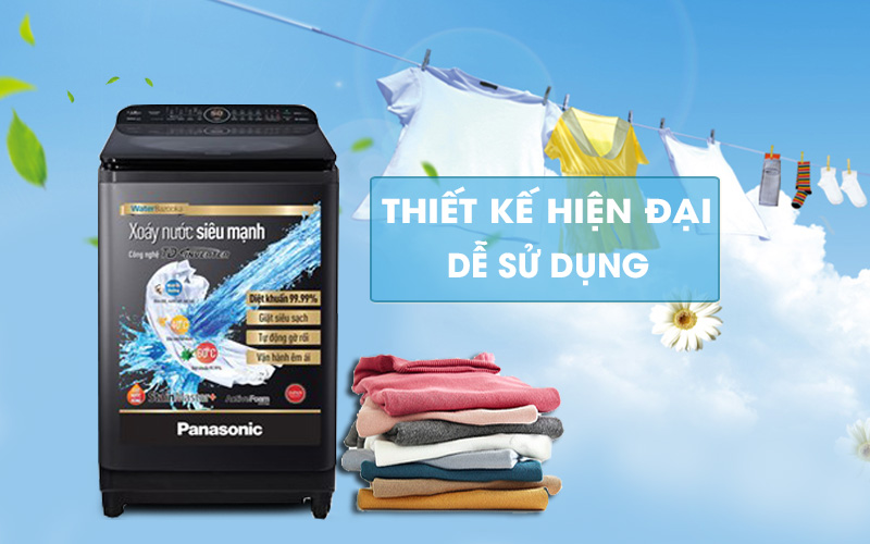 Máy giặt Panasonic Inverter 12.5 Kg NA-FD12VR1BV - Thiết kế hiện đại, dễ sử dụng Máy giặt Panasonic Inverter 12.5 Kg NA-FD12VR1BV - Thiết kế hiện đại, dễ sử dụng