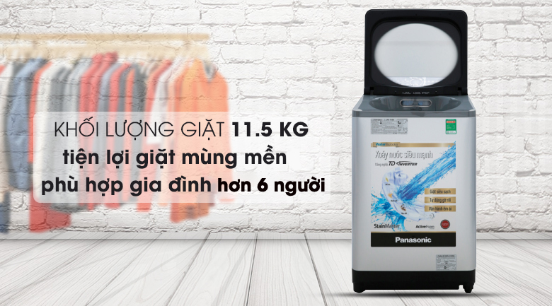 Máy giặt Panasonic Inverter 11.5 Kg NA-FD11XR1LV