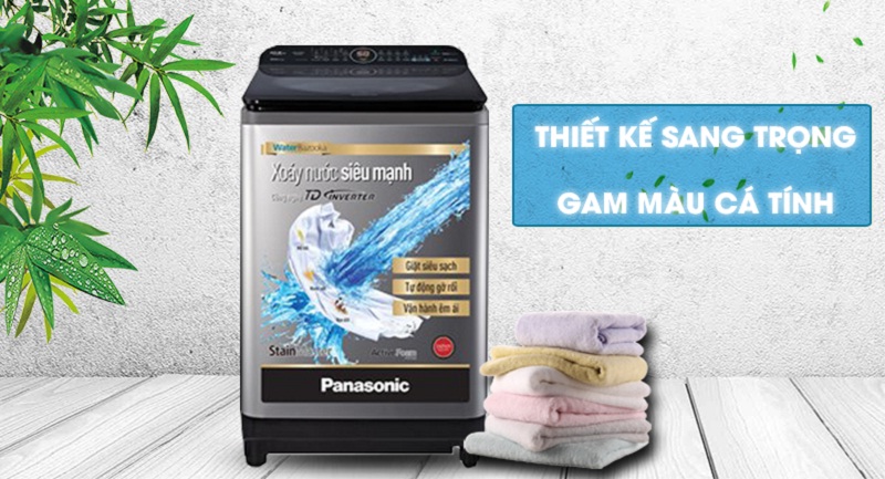 Máy giặt Panasonic Inverter 11.5 Kg NA-FD11XR1LV - Thiết kế sang trọng, gam màu cá tính
