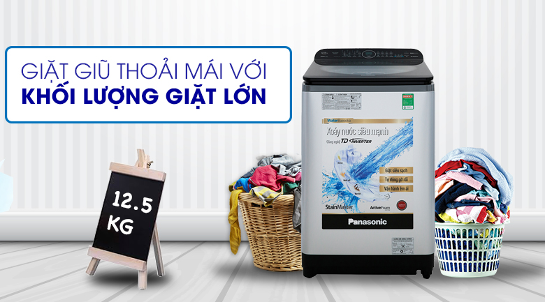 Máy giặt Panasonic Inverter 12.5 Kg NA-FD12XR1LV