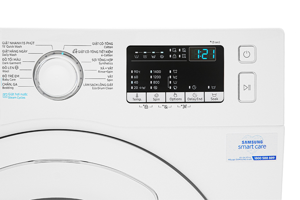 Máy giặt Samsung Addwash Inverter 9 Kg WW90K44G0YW/SV Màu Trắng