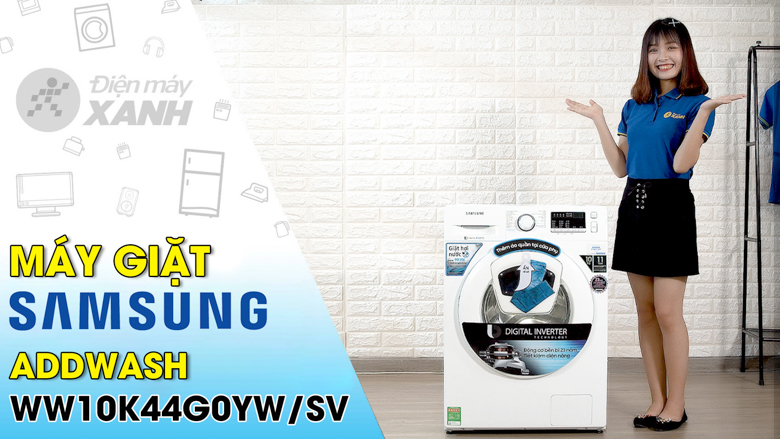 Máy giặt Samsung Addwash Inverter 10 Kg WW10K44G0YW/SV