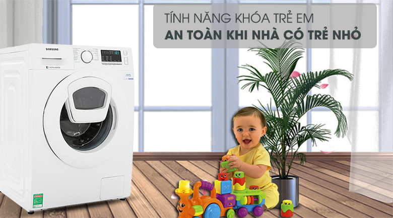 Máy giặt Samsung Addwash Inverter 10 Kg WW10K44G0YW/SV