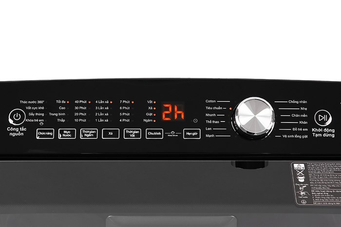 Máy giặt Aqua Inverter 12 Kg AQW-DR120CT S Màu Bạc