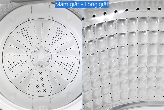 Máy giặt Aqua Inverter 12 Kg AQW-DR120CT S Màu Bạc