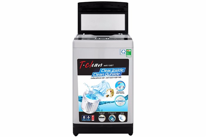 Máy giặt TCL 8 Kg TWA80-B302GM Màu Xám