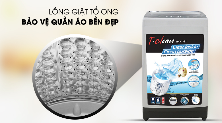 Máy giặt TCL 9 Kg TWA90-B302GM - 4