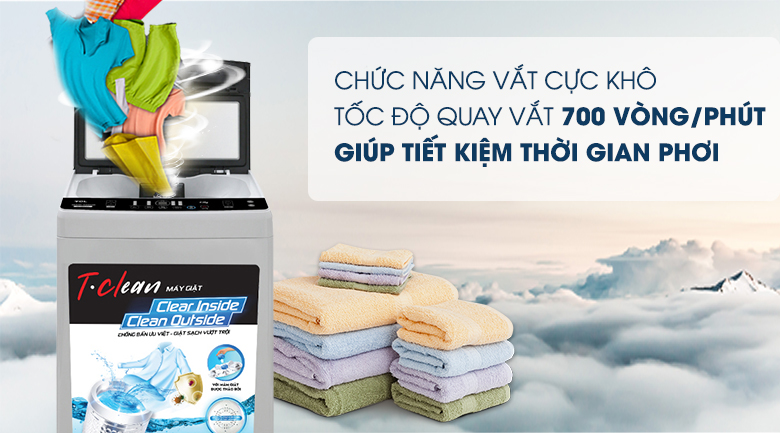Máy giặt TCL 9 Kg TWA90-B302GM - 7