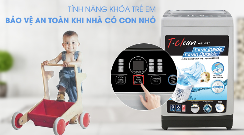 Máy giặt TCL 9 Kg TWA90-B302GM - 9