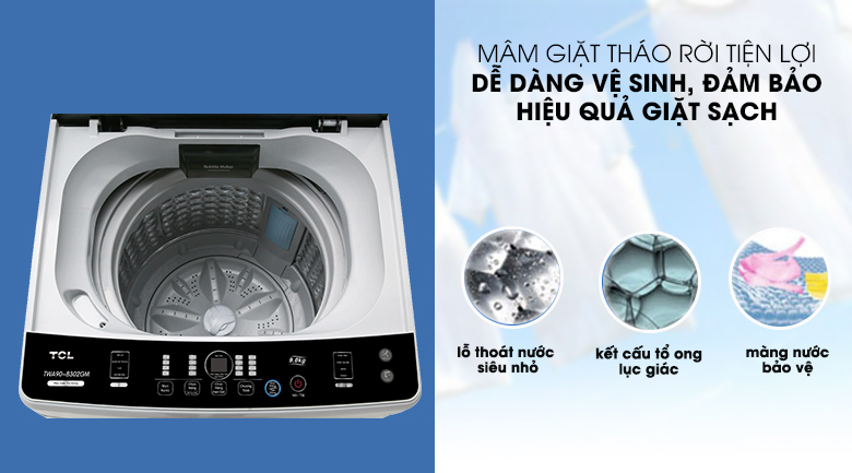 Máy giặt TCL 9 Kg TWA90-B302GM - 6