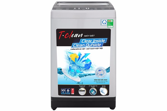 Máy giặt TCL 10 Kg TWA100-B302GM Màu Xám