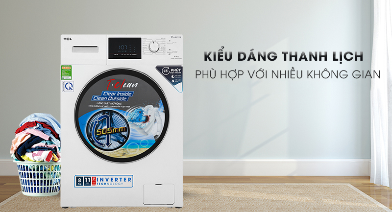 Máy giặt TCL Inverter 8 Kg TWF80-M14303DA03