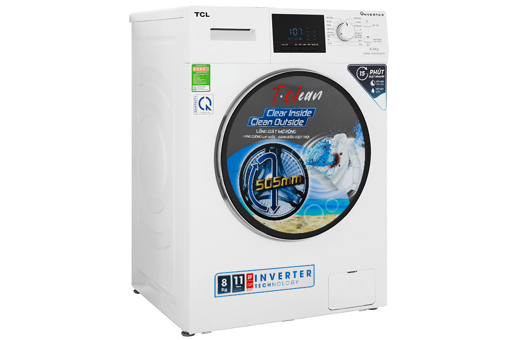 Máy giặt TCL Inverter 8 Kg TWF80-M14303DA03