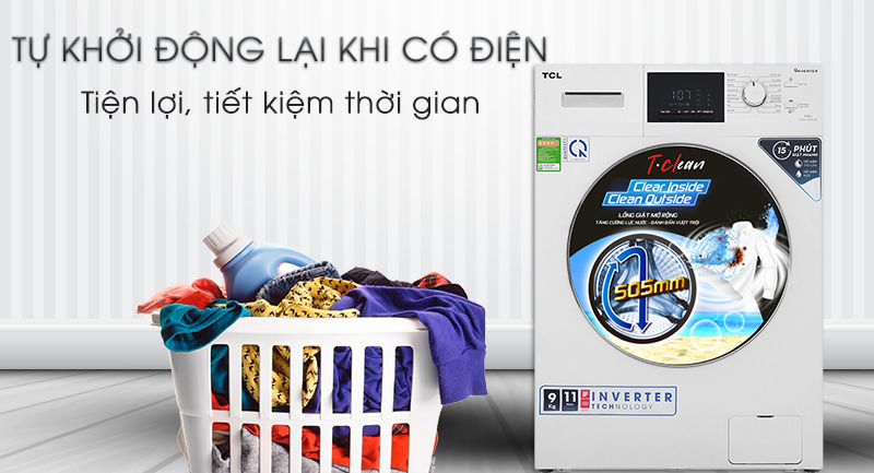 Máy giặt TCL Inverter 9 Kg TWF90-M14303DA03 - 11