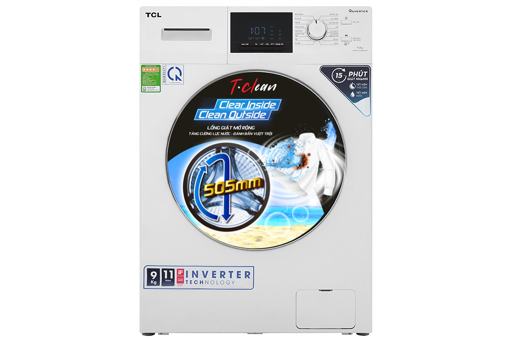 Siêu thị máy giặt TCL Inverter 9 Kg TWF90-M14303DA03