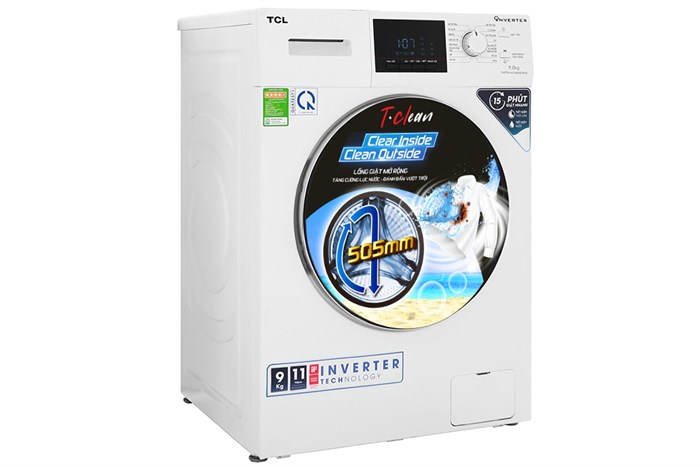 Máy giặt TCL Inverter 9 Kg TWF90-M14303DA03 Màu Trắng