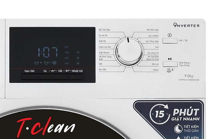 Máy giặt TCL Inverter 9 Kg TWF90-M14303DA03 Màu Trắng
