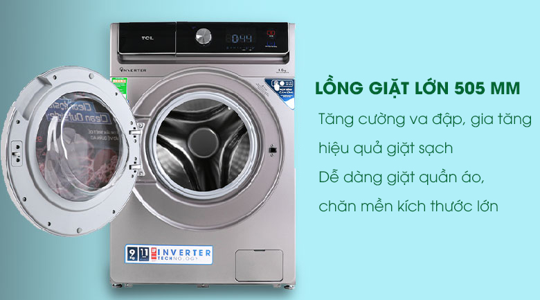 Máy giặt TCL Inverter 9 Kg TWF90-K14508DC04