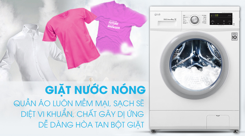 Máy giặt LG Inverter 8 kg FM1208N6W