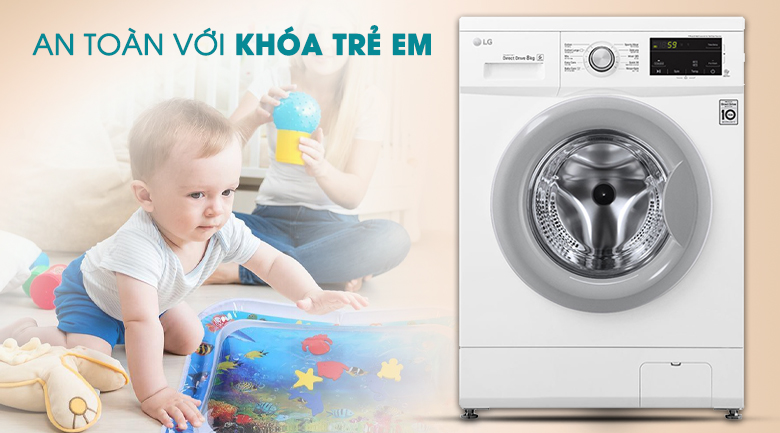 Máy giặt LG Inverter 8 kg FM1208N6W