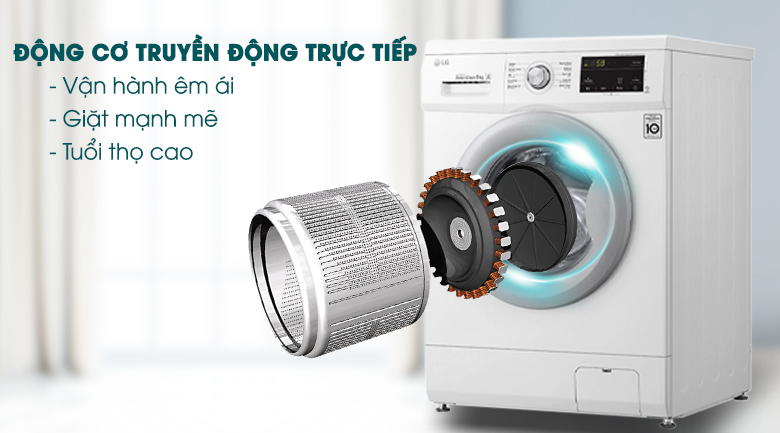 Máy giặt LG Inverter 8 kg FM1208N6W