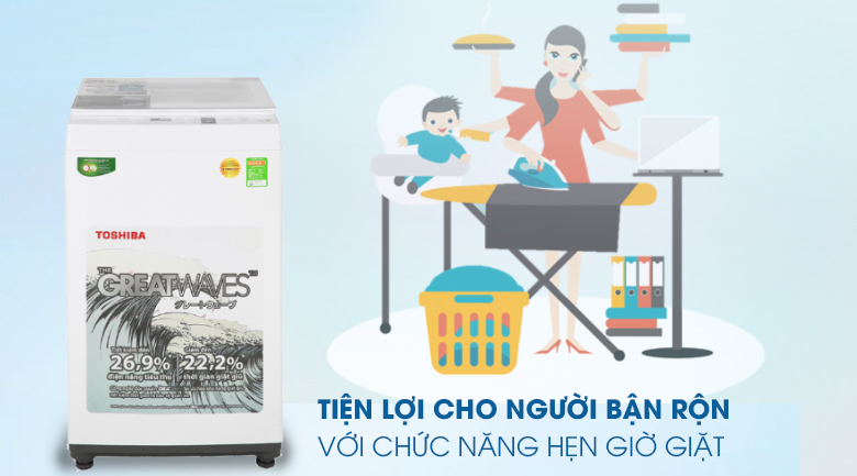 Máy giặt Toshiba 7 kg AW-K800AV(WW) - 11