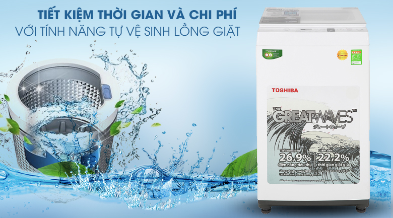 Máy giặt Toshiba 7 kg AW-K800AV(WW) - 9
