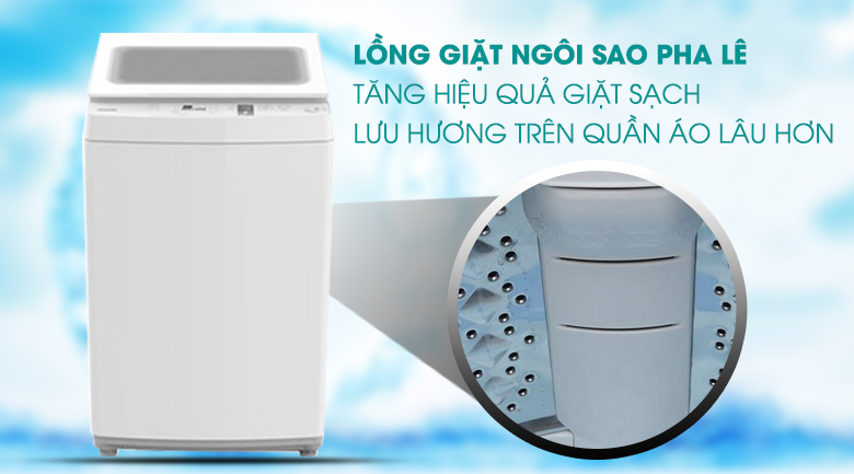 Lồng giặt ngôi sao pha lê - Máy giặt Toshiba 7 kg AW-K800AV(WW)