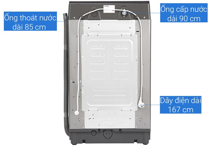 Máy giặt Toshiba 8 kg AW-K905DV(SG) Màu Xám đậm
