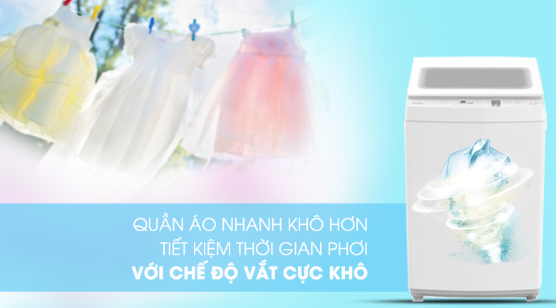 vắt cực khô - Máy giặt Toshiba 9 kg AW-K1000FV