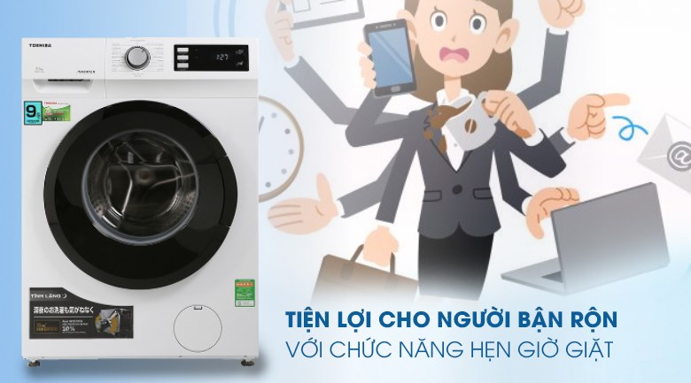 Máy giặt Toshiba Inverter 9.5 Kg TW-BK105S2V(WS) - 14