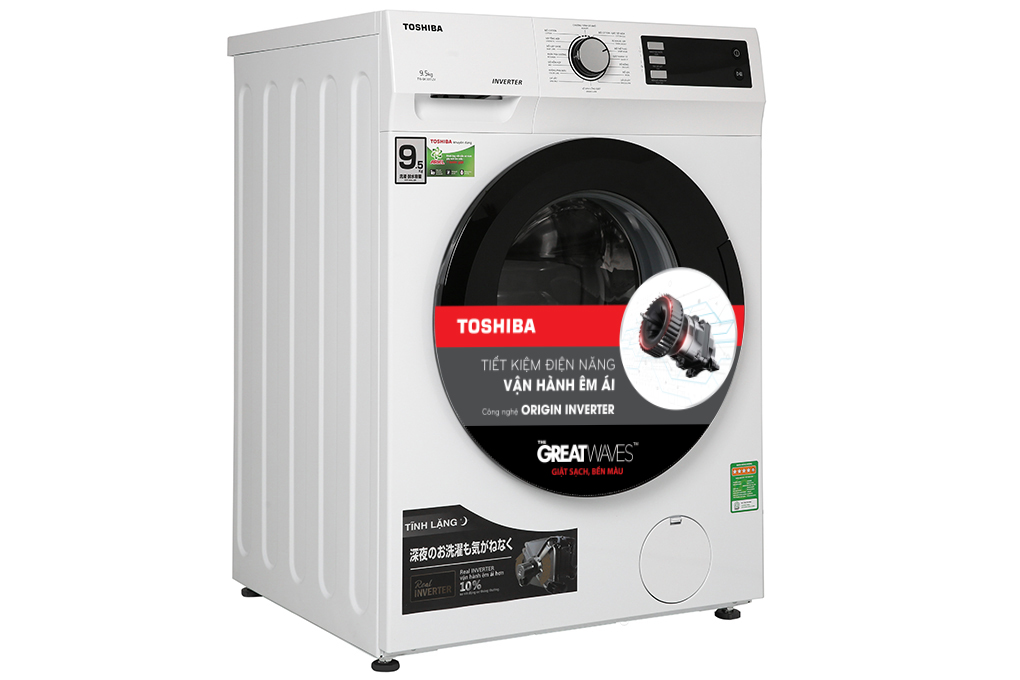 Máy giặt Toshiba Inverter 9.5 Kg TW-BK105S2V(WS) Màu Trắng