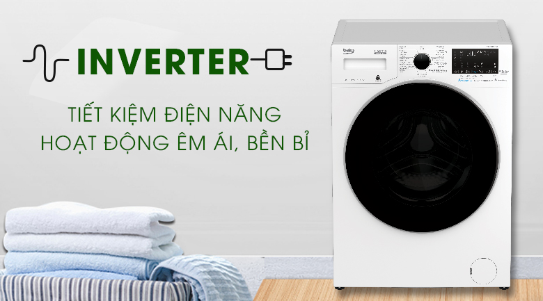 Inverter - Máy giặt Beko Inverter 8 kg WCV8649XWST