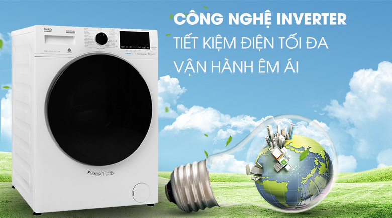 Máy giặt Beko Inverter 8 kg WCV10649XWST