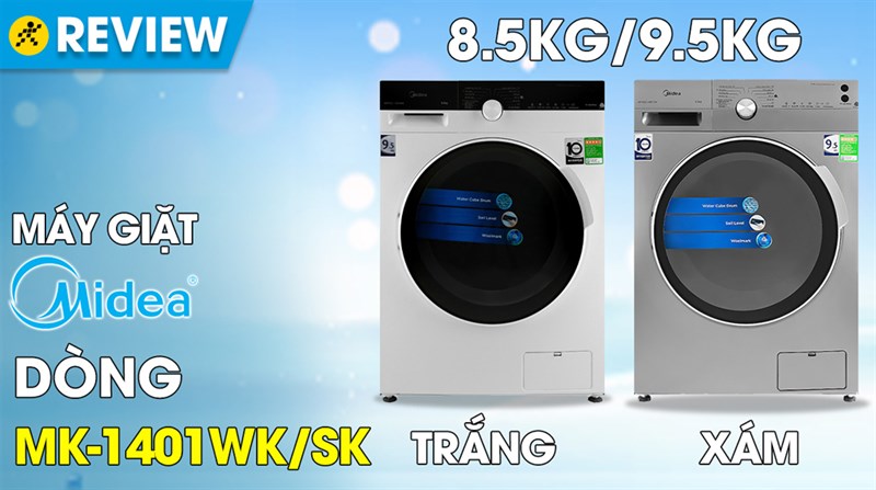 Máy giặt Midea Inverter 8.5 Kg MFK85-1401WK