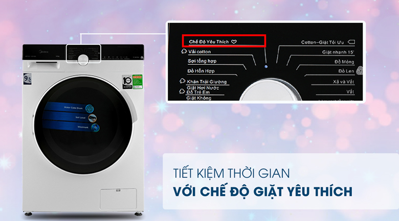 Máy giặt Midea Inverter 9.5 Kg MFK95-1401WK